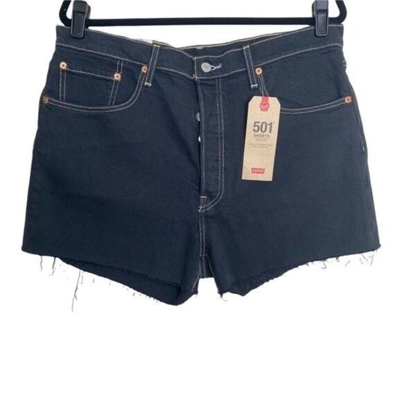 Levi's 501 NWT Button Fly High Waisted Jean Shorts 33 - Picture 1 of 6